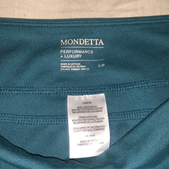 🧘♀️Mondetta🧘♀️Yoga Pants Size Large Green - Picture 3 of 5
